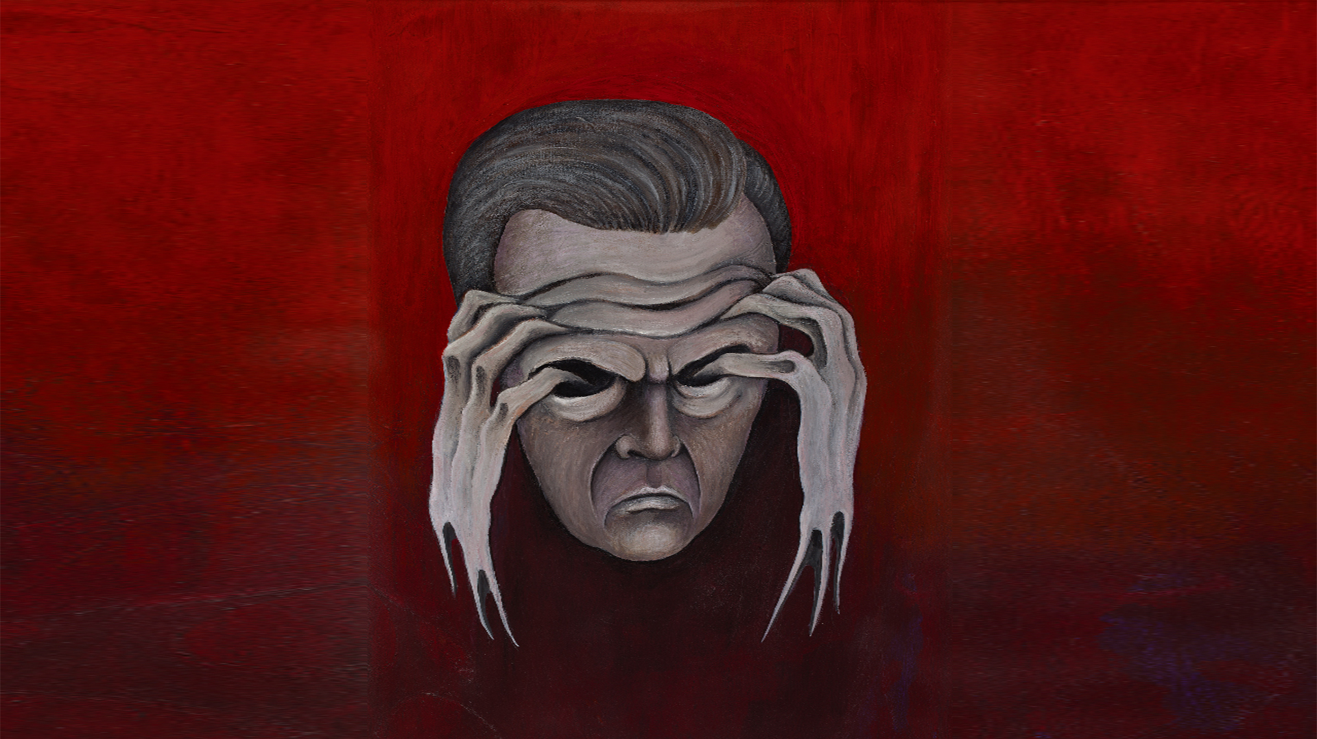 Zinoviev’s famous self portrait – Thinking is painful