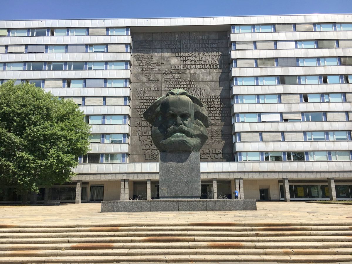 The Karl Marx Monument in Chemnitz, Germany